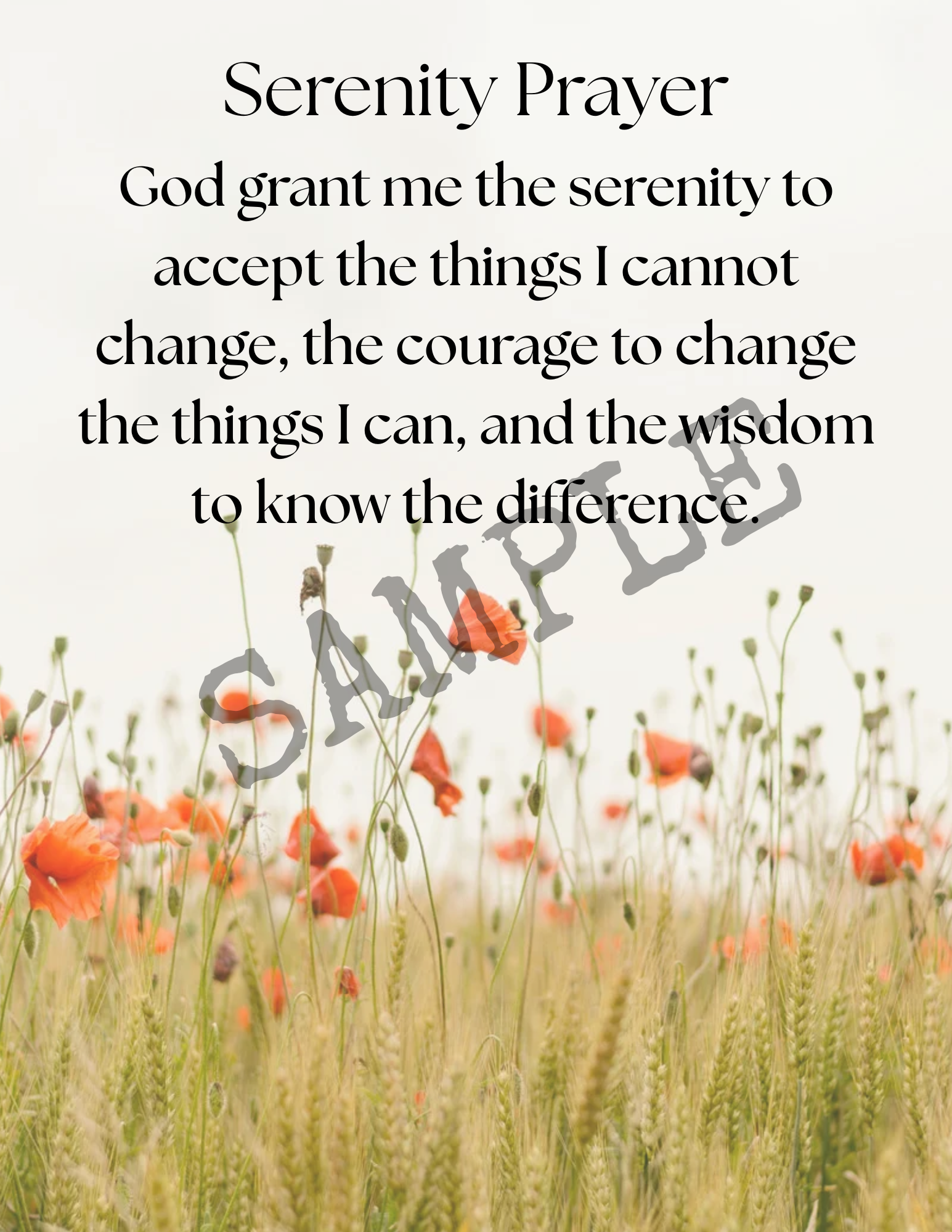 Serenity Prayer Digital Download