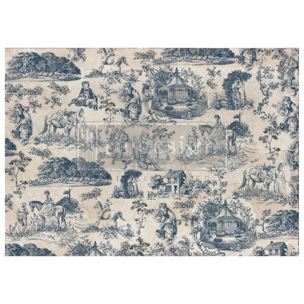 Toile de Jouy A1 Decoupage Fiber