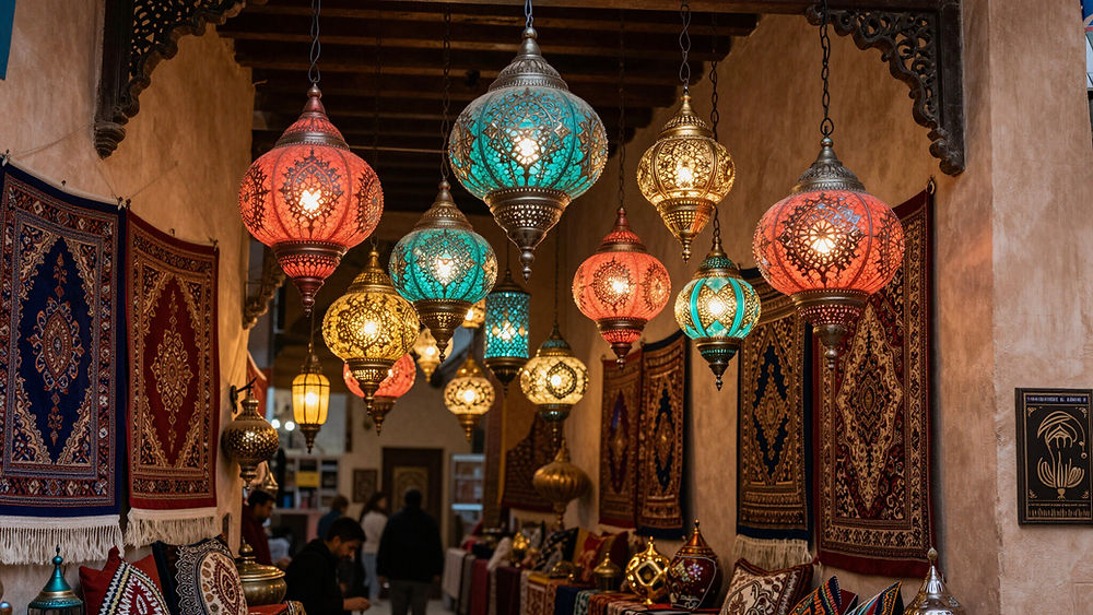 Street in Morocco showing international travel planning.