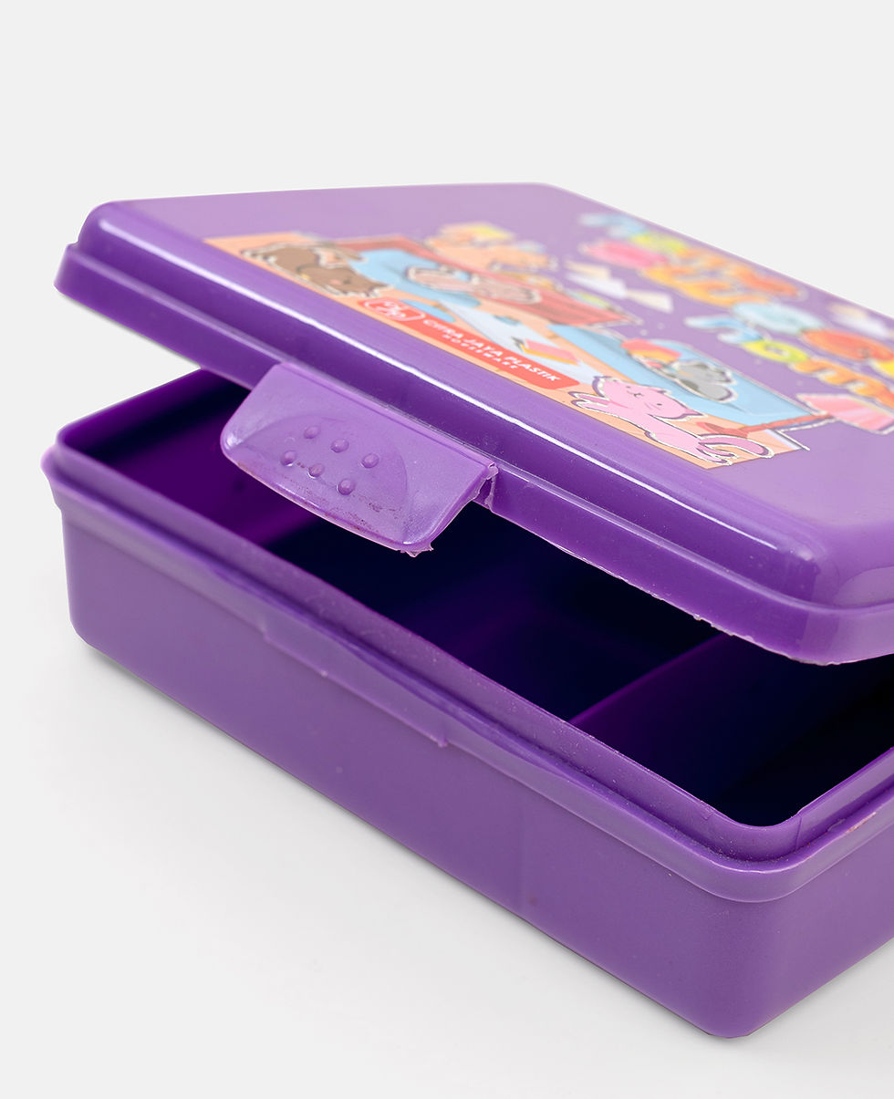 Thumbnail: Kotak Makan sekat 2 Tempat Makan Souvenir ultah Ompreng