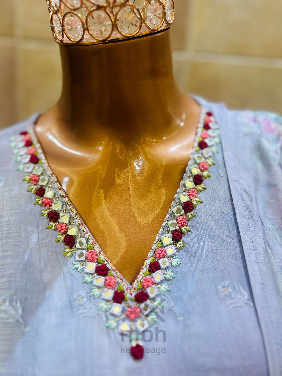 Thumbnail: Muslin cotton digital suit with pants with digital dupatta