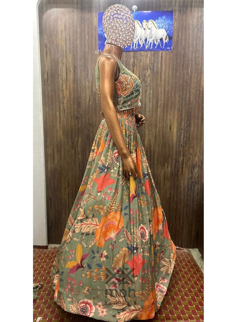 Thumbnail: Digital floral lehenga Collection 2