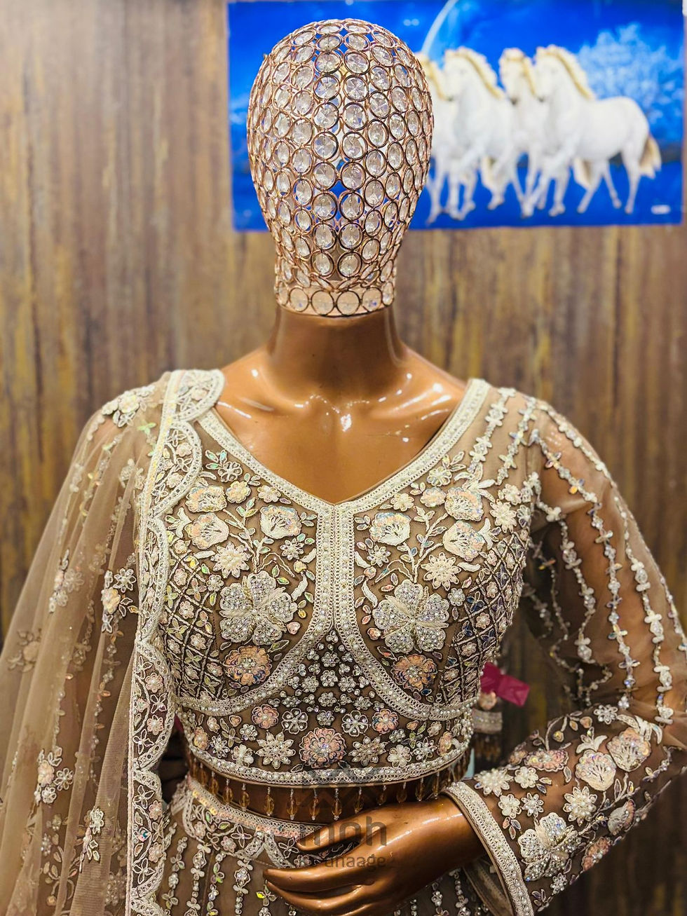 Thumbnail: Heavy designer lehenga