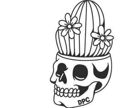 Denver Plant Club Logo - Scull Cactus