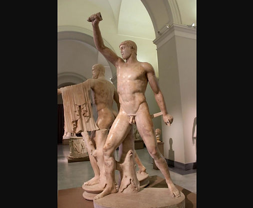 Aristogitón y Harmodio - Museo Arqueológico Nacional, Nápoles, Italia.jpg