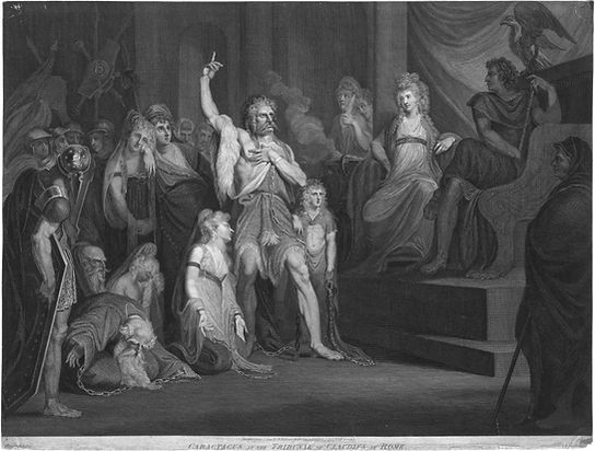 Carataco ante el tribunal de Claudio - Andrew Birrell (1792).jpeg