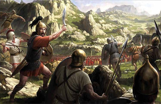 Tropas celtíberas contra legionarios.jpg