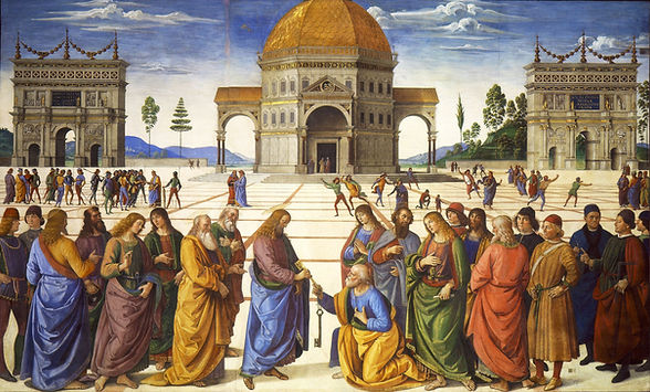 Entrega de las llaves de San Pedro - Pietro Perugino (1482)-min.jpg