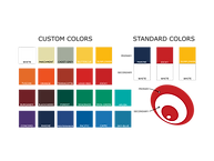 Colorful golf targets