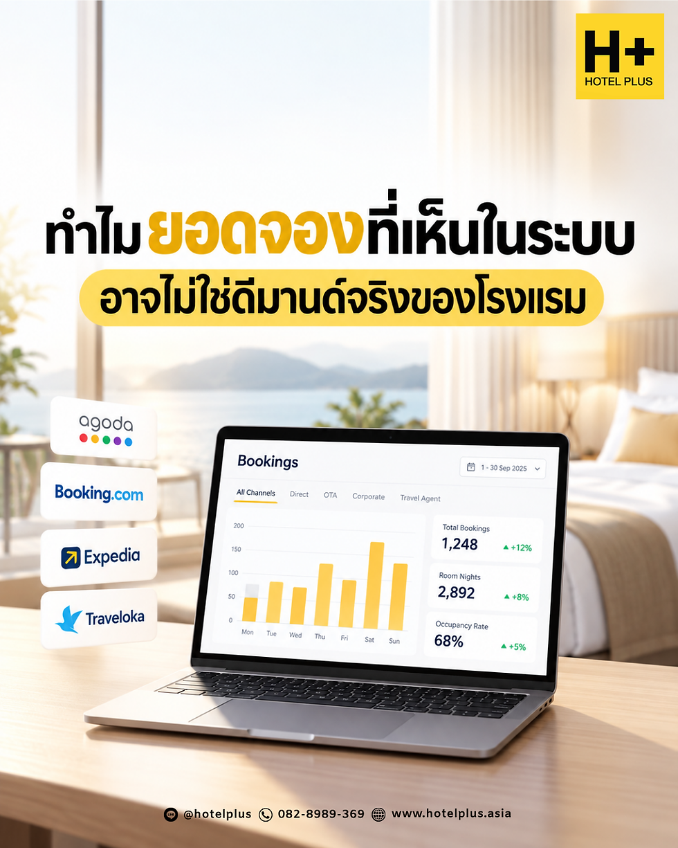 ทำไมยอดจองที่เห็นในระบบ อาจไม่ใช่ดีมานด์จริงของโรงแรม