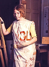 Mel at art college in 1969
