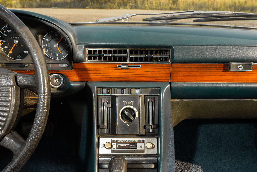 Mercedes blue interior