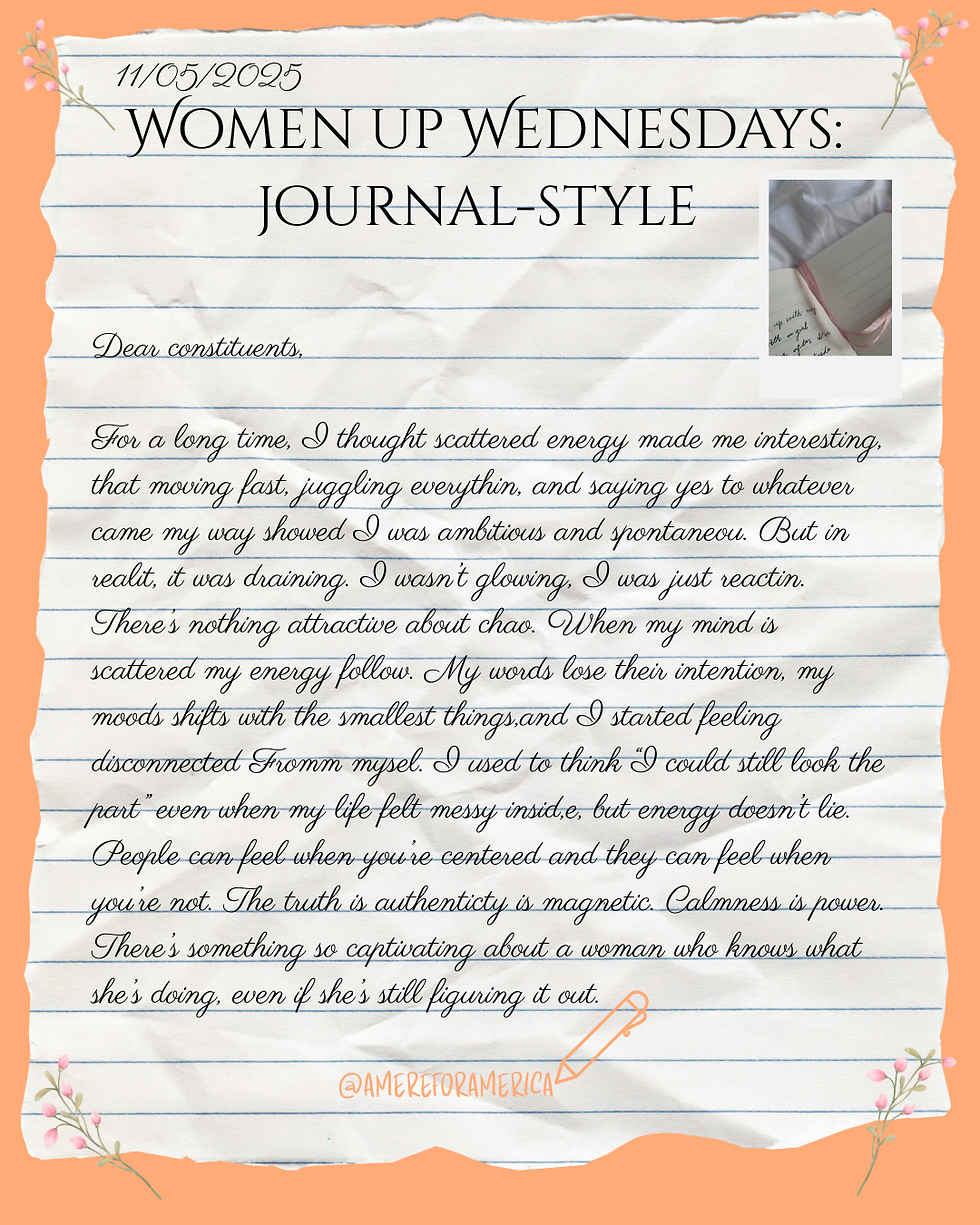 Women Up Wednesdays: Journal Reflection Style