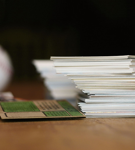 Pile of Trading Cards