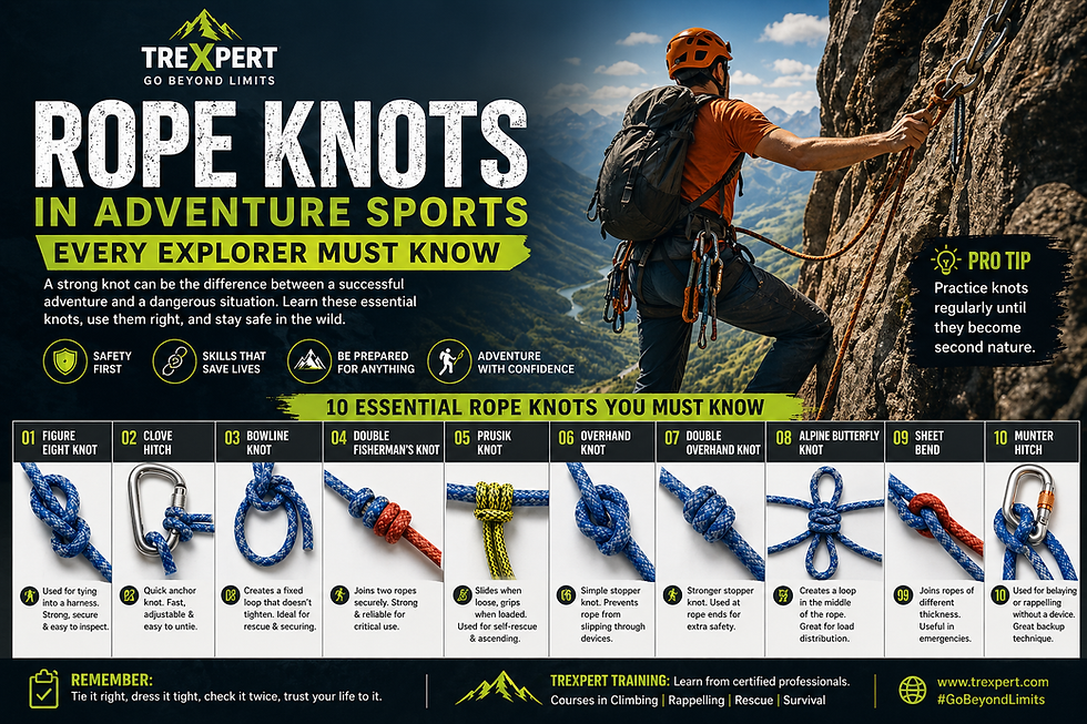 Rope Knots in Adventure Sports: Every Explorer Must Know