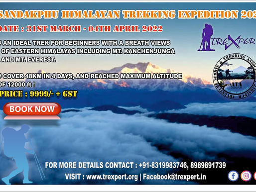 Get up and Ready For Sandakphu Trekking Expedition 31st March 2022