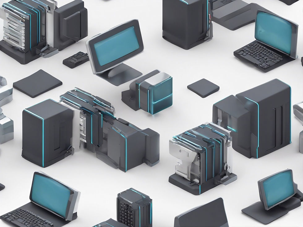 Ai-generated array of computers