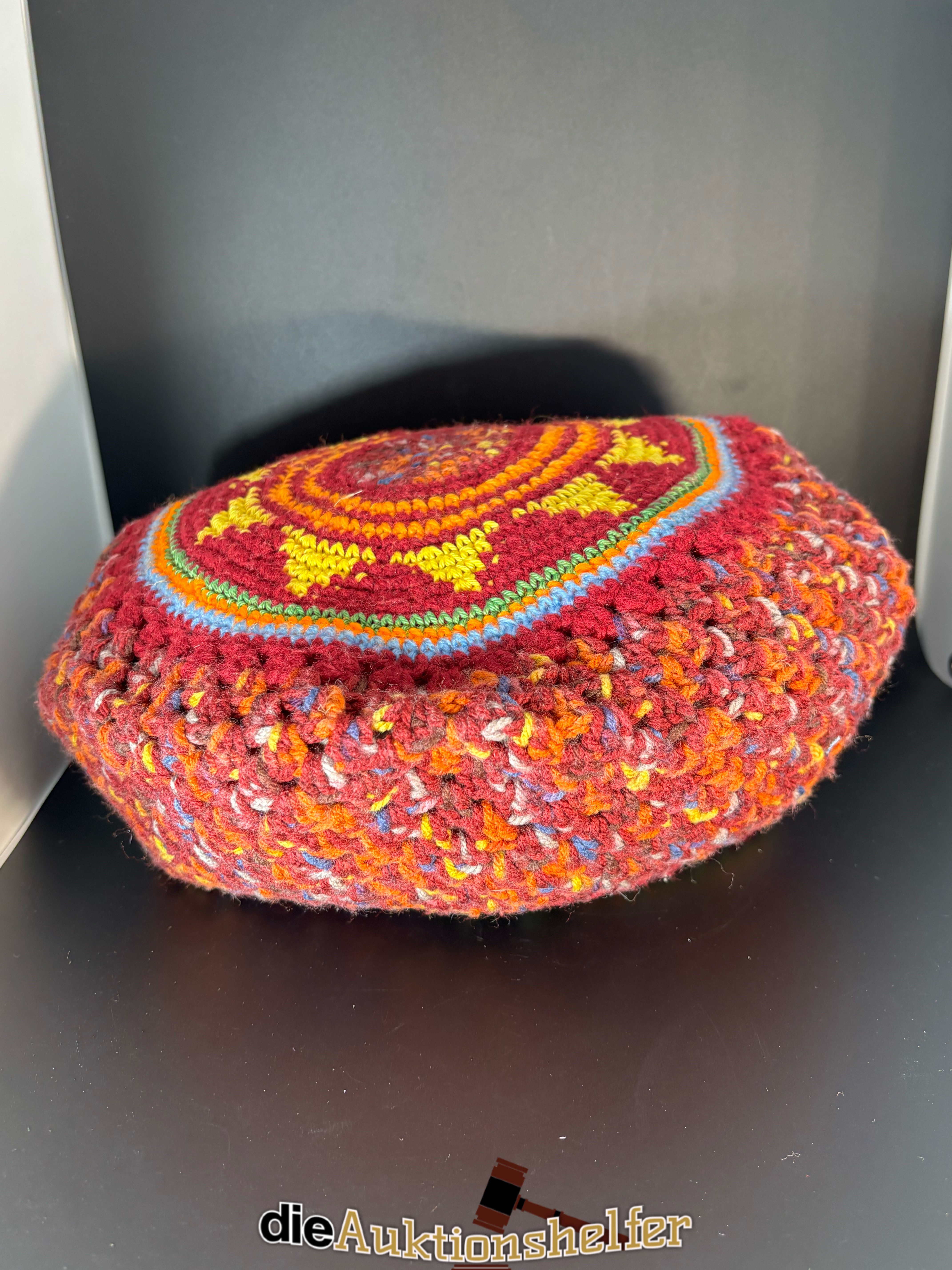 Handgehäkelte Dreadbag in Orange/bunt