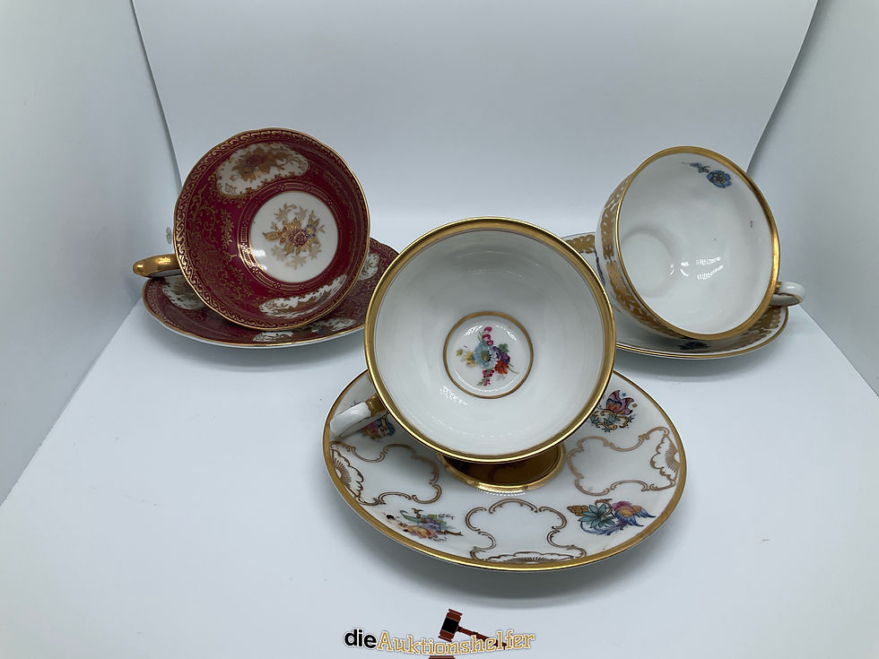 Miniaturbild: 3er Set, Mokka- / Teetassen inkl. Teller