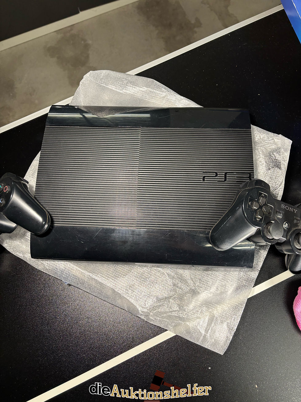 Miniaturbild: Playstation 3 Slim, 12 GB mit 2 Controllern und allen Kabeln, gebraucht