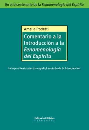 Comentario a la Introducción a la Fenomenología del Espíritu