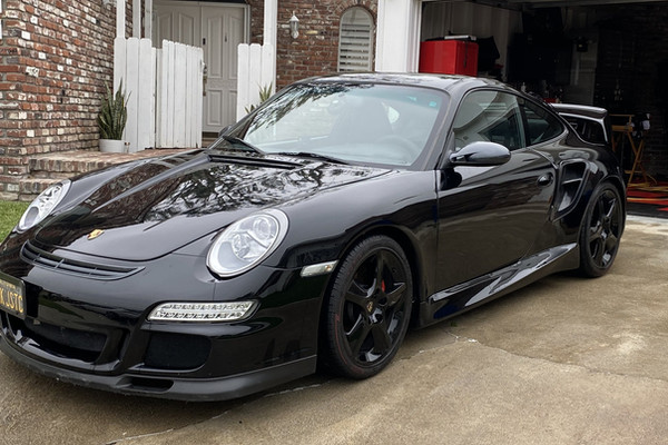 2004 Porsche 911 in Black, European movie car rental for productions in LA