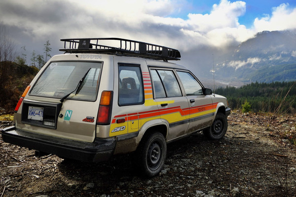 1988 Toyota Tercel in Ivory, film and TV classic picture car rental, Los Angeles