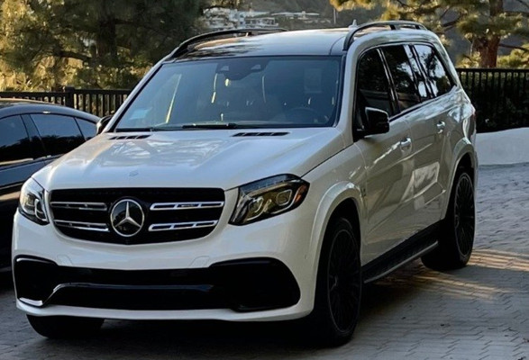 Mercedes-Benz GLS 63 AMG in White, European picture car for film and TV in Los Angeles