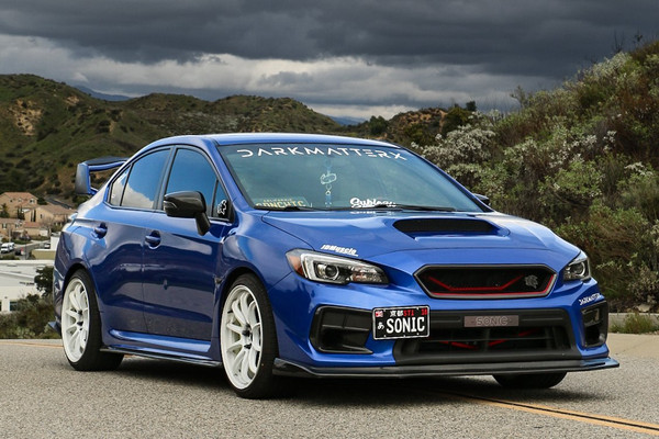 2018 Subaru WRX STI in Blue, JDM picture car for film and TV in Los Angeles
