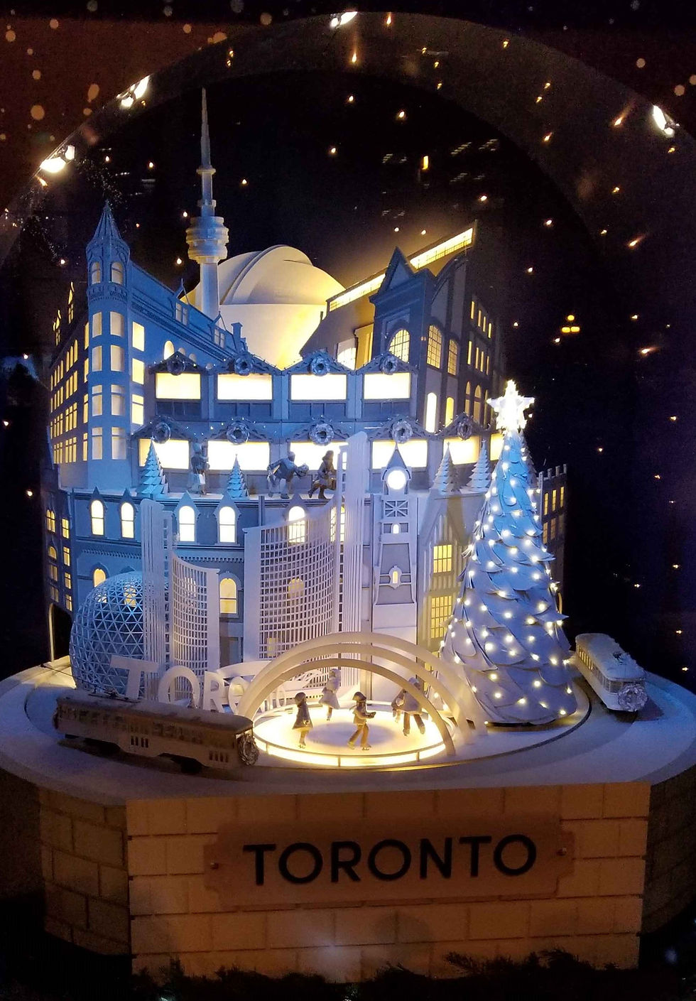 Toronto City Hall Snow Globe by Daniel See