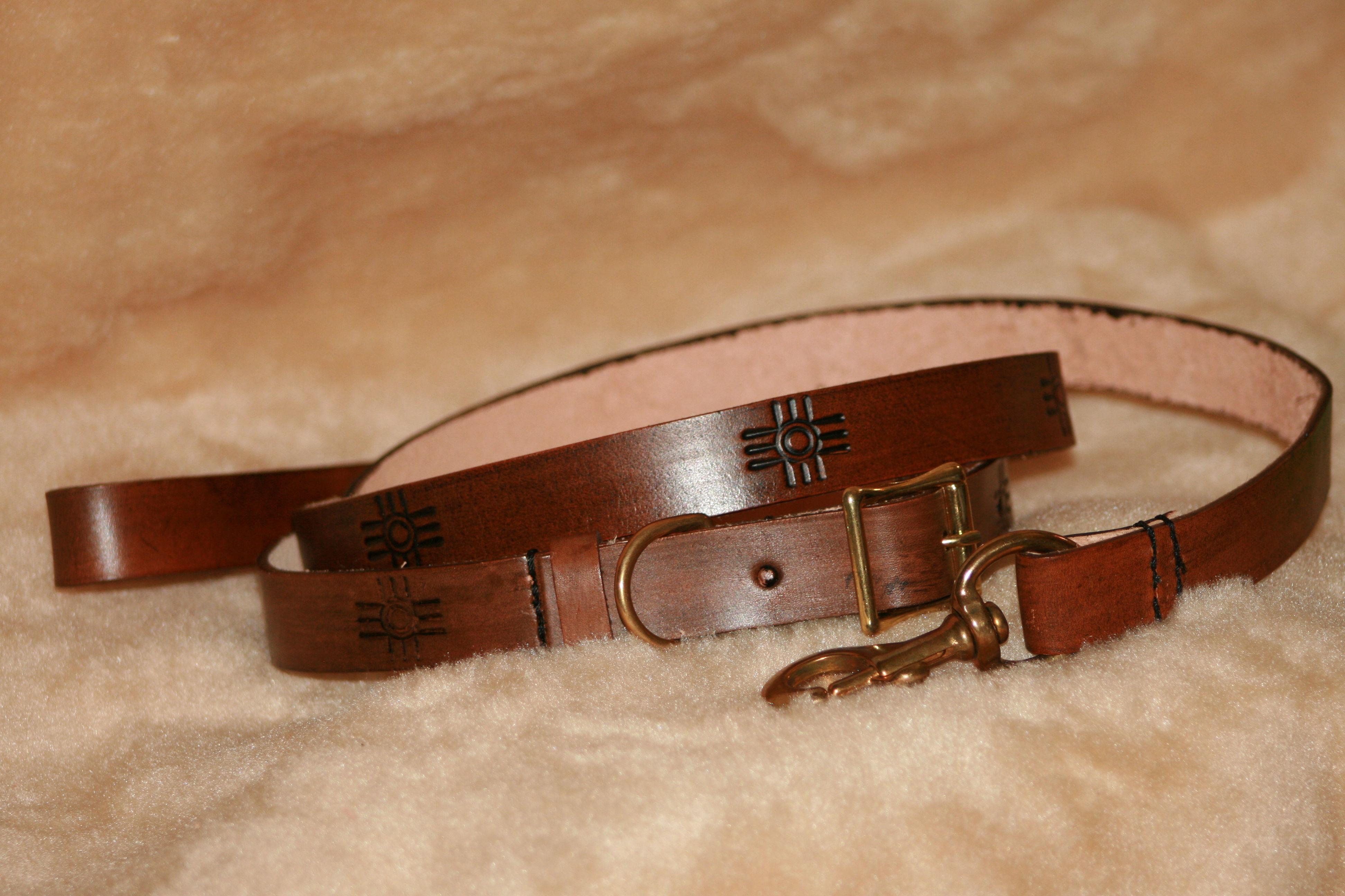 Dog collars w/matching leashes