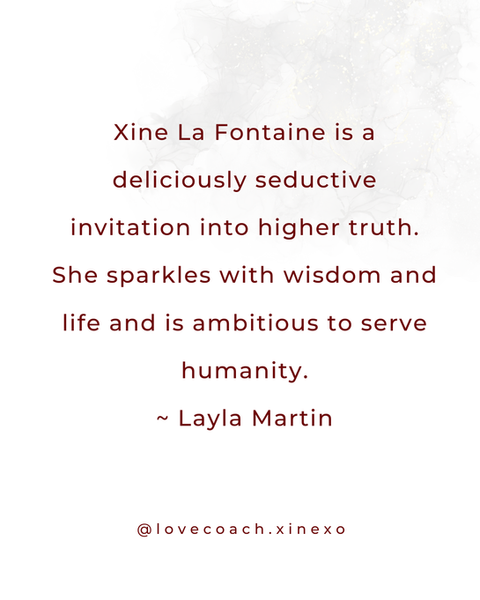 Xine La Fontaine Love Coach Testimonial Two