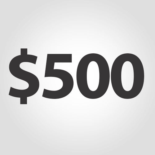$500 Donation