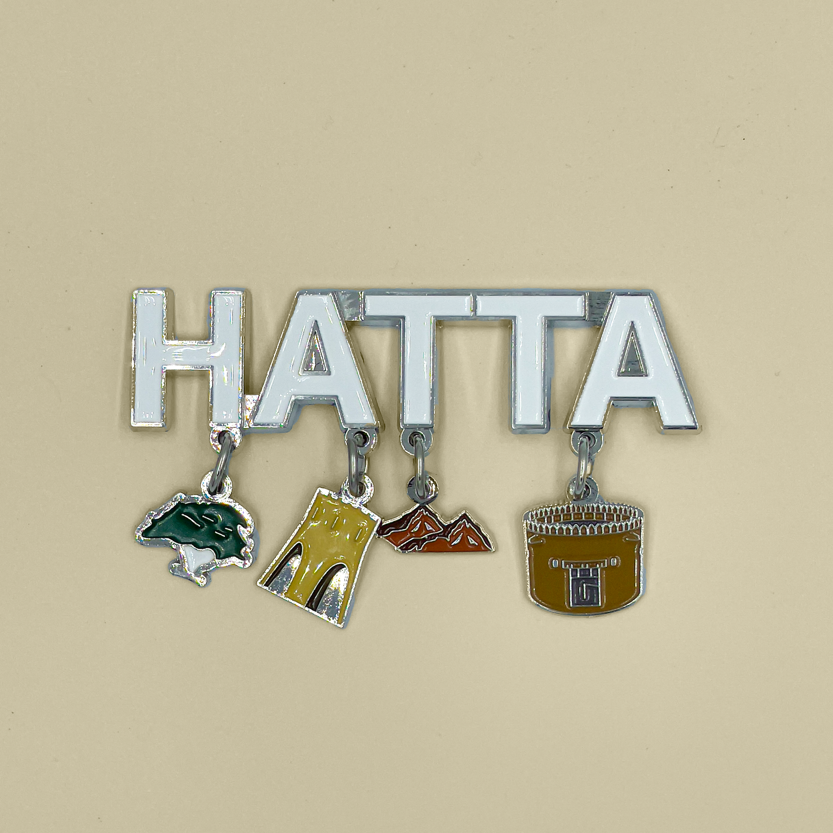 Hatta icons fridge magnet