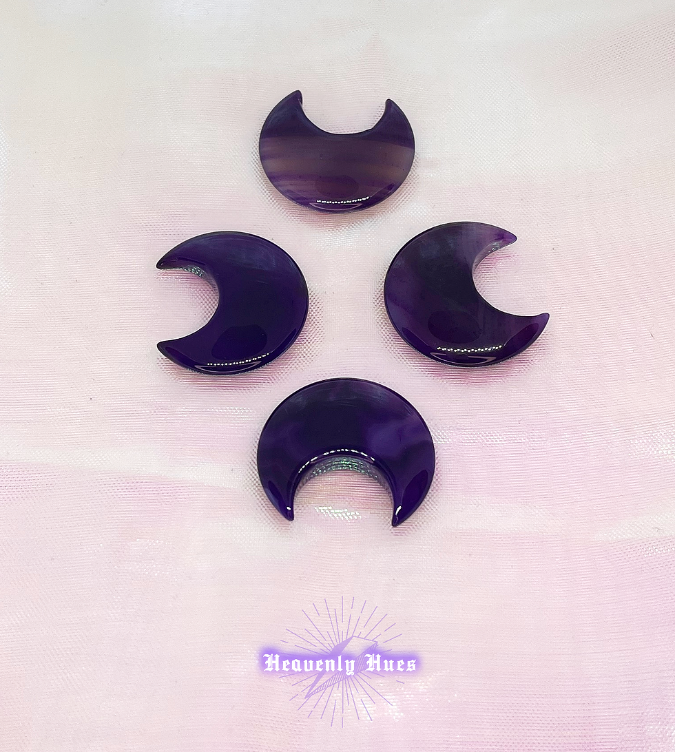 Paarse Maan Agaat - Gebeitst - 3 cm