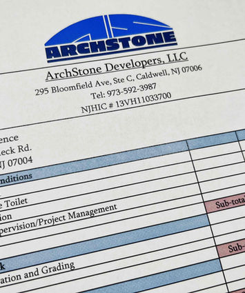 Preliminary Pricing phase of architecture and construction project
