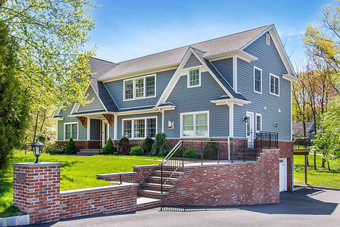 Side view of exterior design of second floor addition in North Haledon, New Jersey