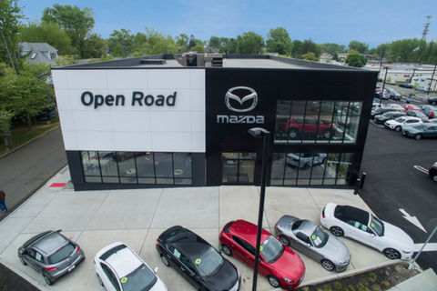 Exterior design of Mazda Corporation dealership in East Brunswick, New Jersey