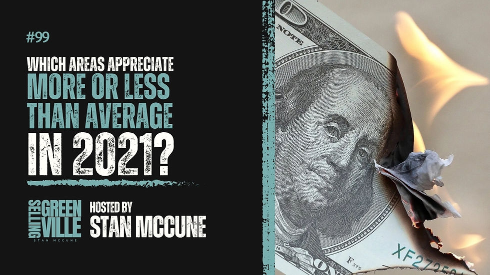 Which Areas Appreciated More or Less Than Average in 2021?