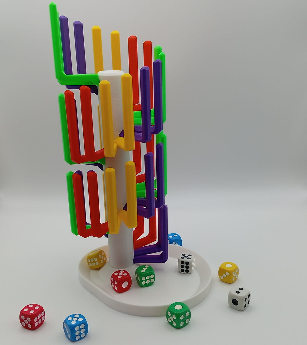 Dice Tower - Colourful