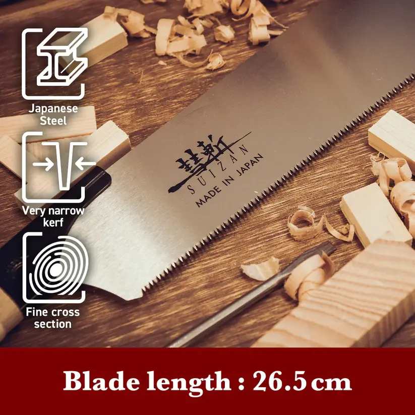 Thumbnail: Suizan 10½" Kataba (Single Edge) Japanese Pull Saw