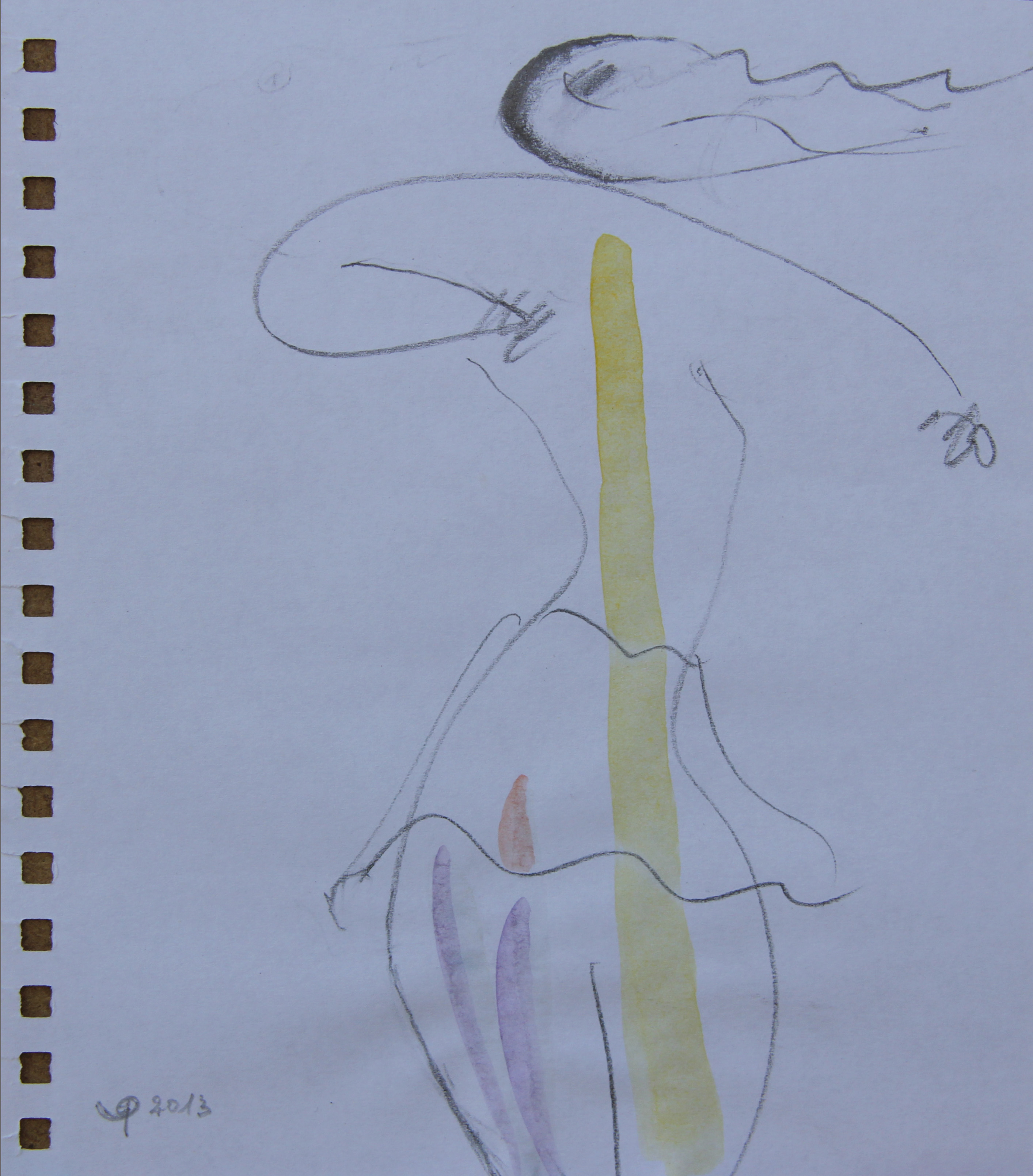Ballerina, 2013 - acquerello 11x14 cm