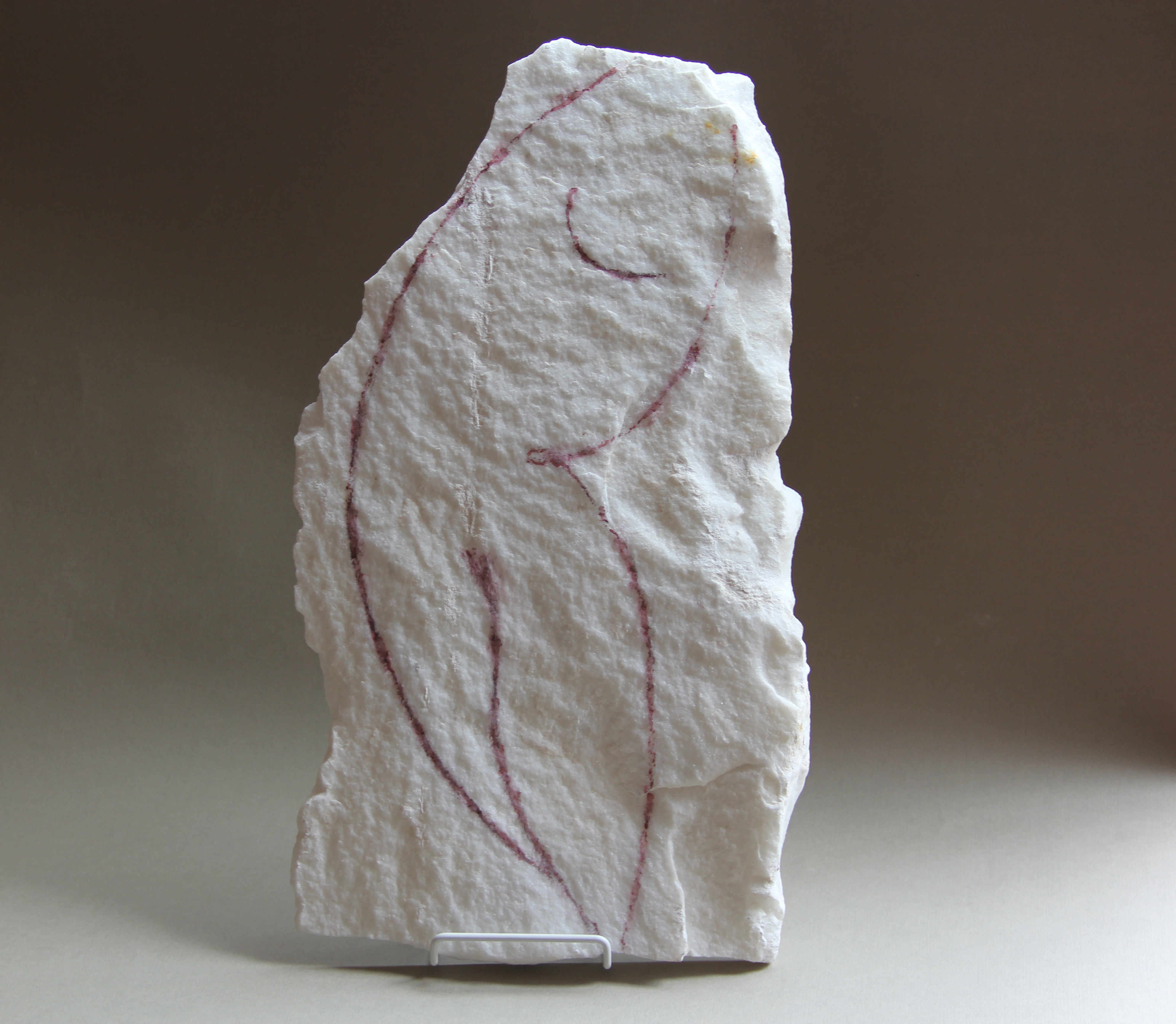 Prove di volo, 2015 - china su marmo 25x45 cm