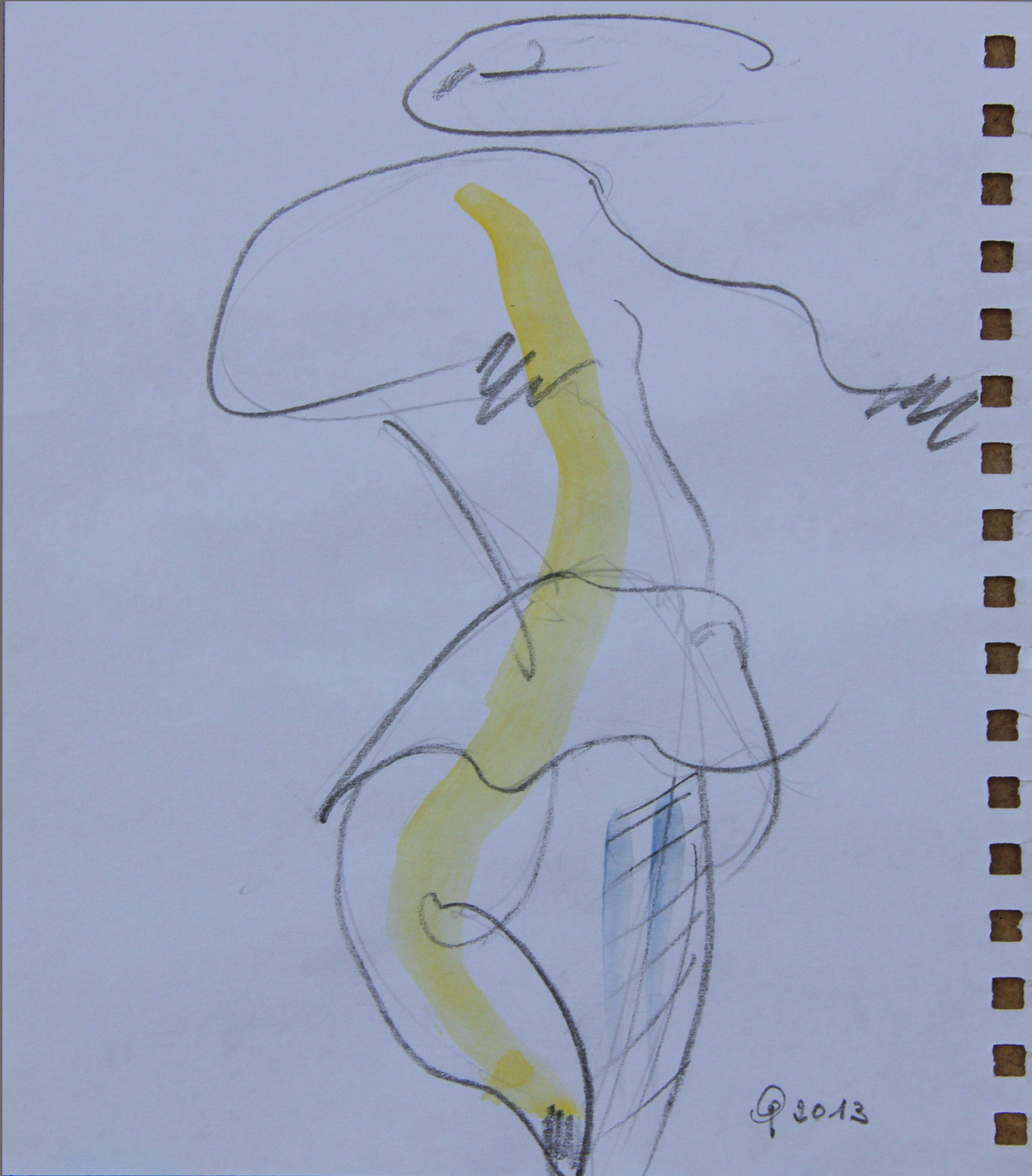 Ballerina, 2013 - acquerello 11x14 cm