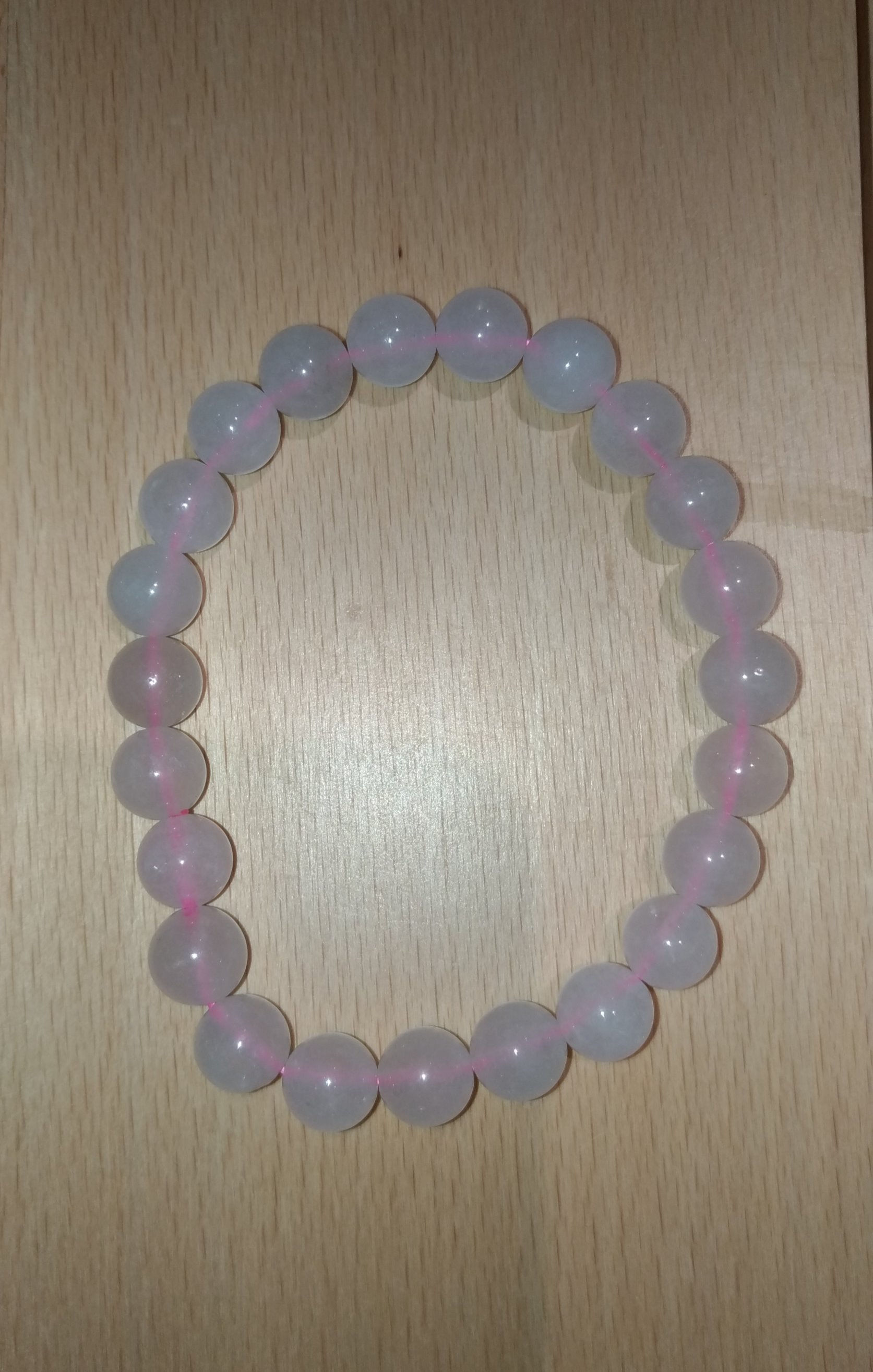 bracelet pierre quartz rose 8mm