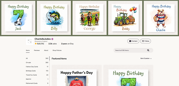 Personalised Cards - Chantelle and Jodie's