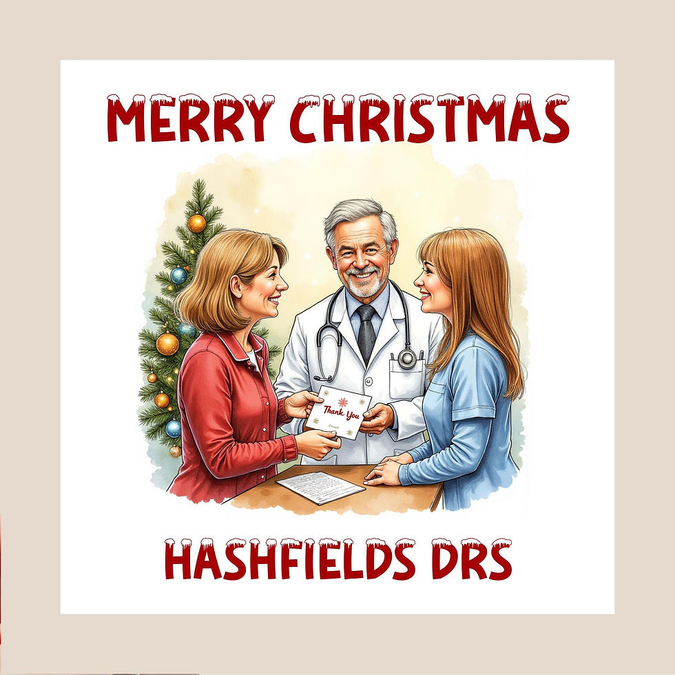 Personalised Merry Christmas Doctor & Nurse Card – Medical Team Illustration