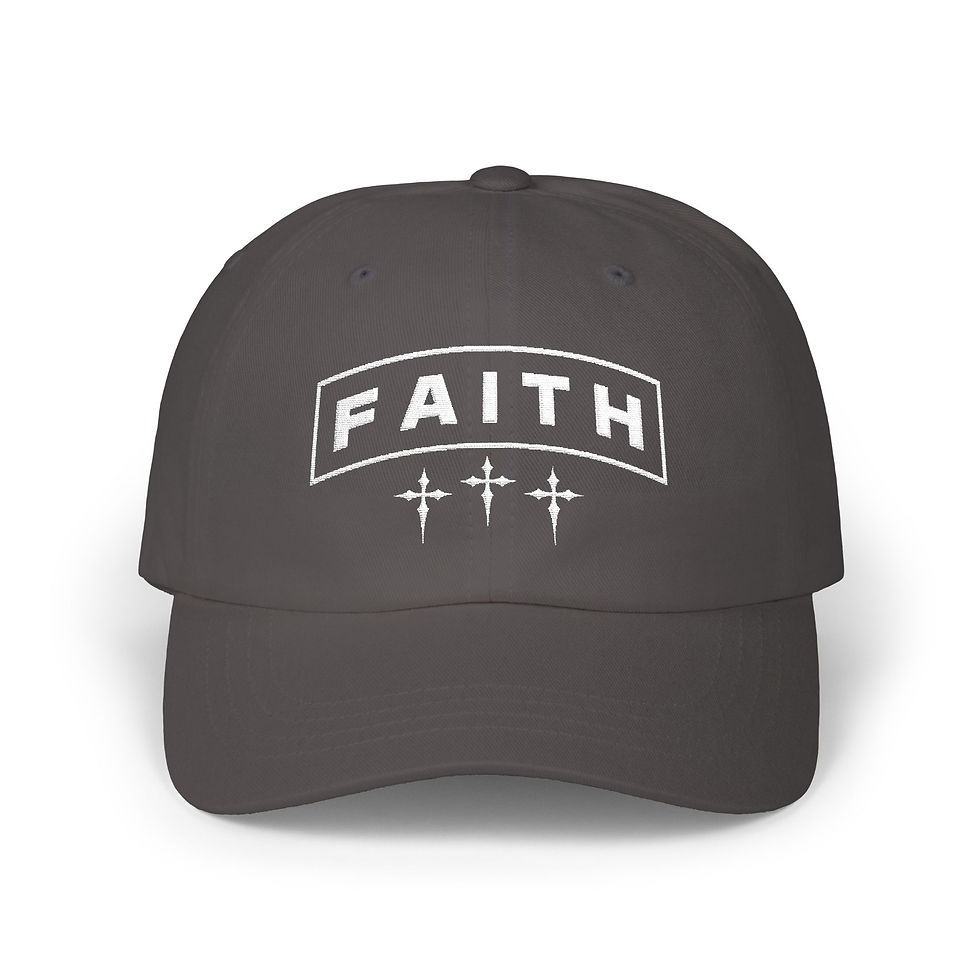 Thumbnail: FAITH Embroidered Classic Dad Cap 