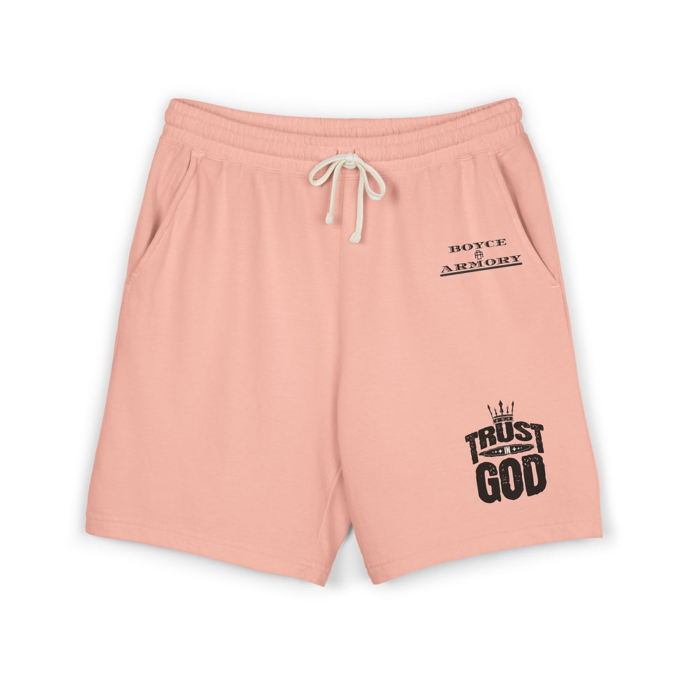 Thumbnail: Boyce of Armory Trust God sweat shorts