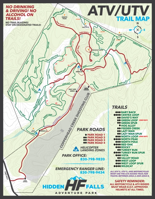 Park Trail Maps Hidden Falls Adventure Park